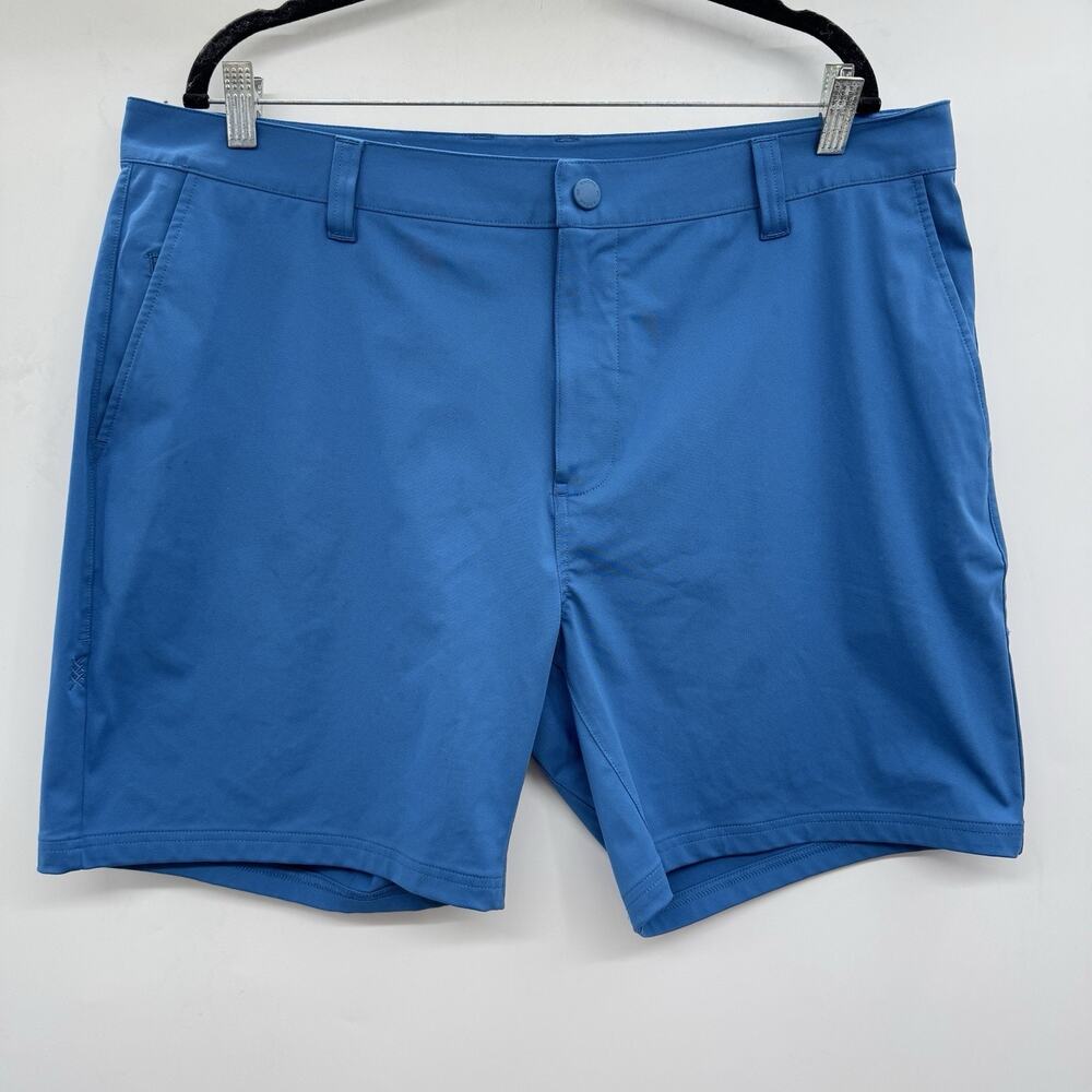 Rhone Men's Commuter 7" Shorts Size 38 Teal Blue Pockets Stretch Performance
